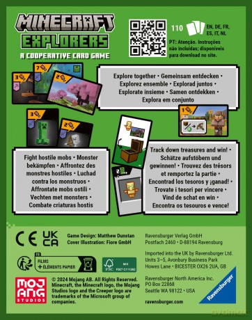 Minecraft: Ravensburger - Explorers (Gioco Di Carte)