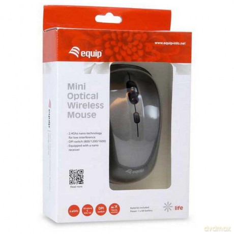 Mini Optical Wireless Mouse Grey