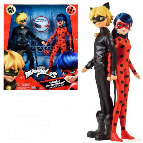 Miraculous: Bandai - Doll 26 Cm 2-Pack Restyling