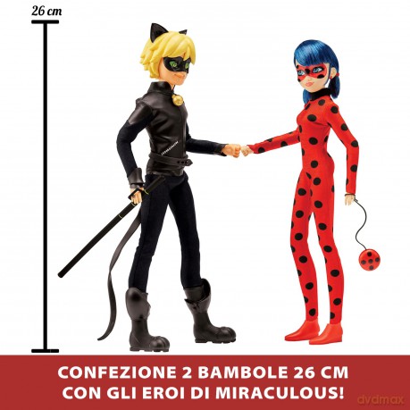 Miraculous: Bandai - Doll 26 Cm 2-Pack Restyling