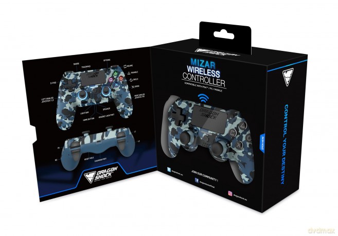 Mizar Wireless Blue Camo Ps4