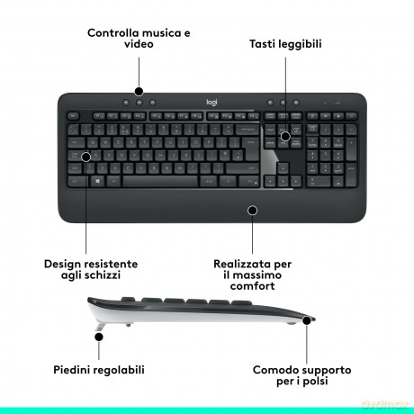 Mk540 Advanced Wireless Keyboard