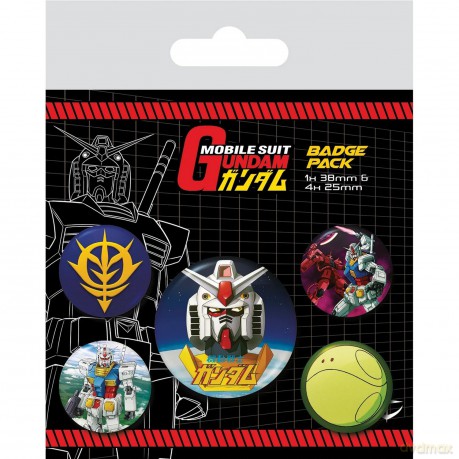 Mobile Suit Gundam Ansteck-Buttons 5er-Pack Interg