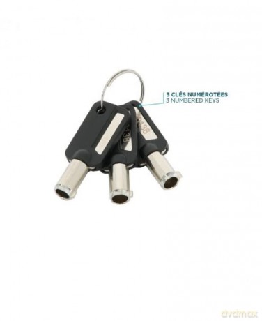 Mobilis Nano - Slim Rotating Security Lock - Key