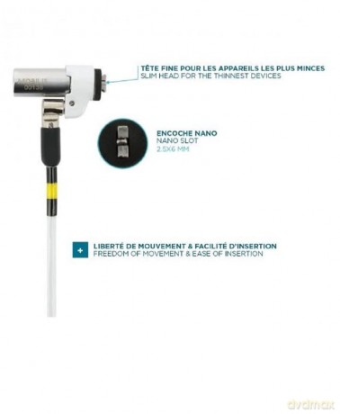 Mobilis Nano - Slim Rotating Security Lock - Key