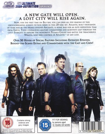 Stargate Atlantis Seasons 1-5 Complete (Gwiezdne Wrota: Atlantyda Sezon 1-5) [20xBlu-Ray]