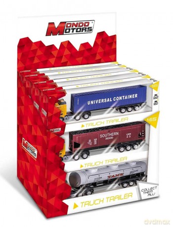 Modellino Camion Mondo-1/72 Man Pompieri Gru+Carrello Pompa