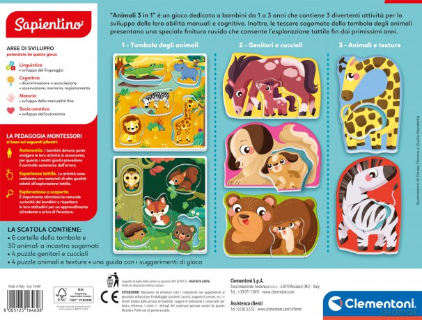 Montessori - Animali 3in1