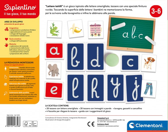 Montessori - Lettere Tattili