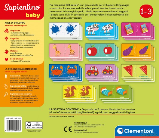 Montessori Baby Prime 100 Parole