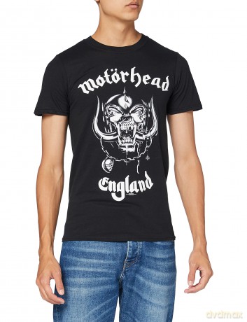 Motorhead Men's Tee: England (Back Print) (Medium)