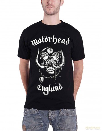 Motorhead Men's Tee: England (Back Print) (X-Large)