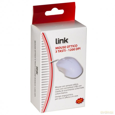 Mouse Usb Colore Bianco