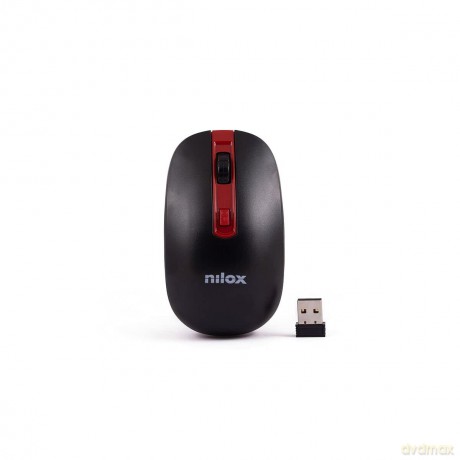 Mouse Wireless Black/Red 1600 Dpi