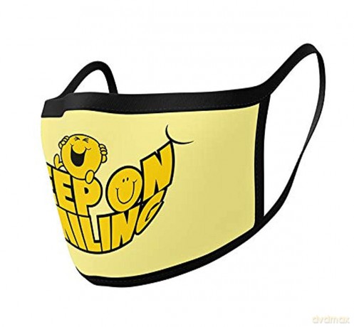 Mr Men: Mr Happy Face Covering (Mascherina Protettiva)