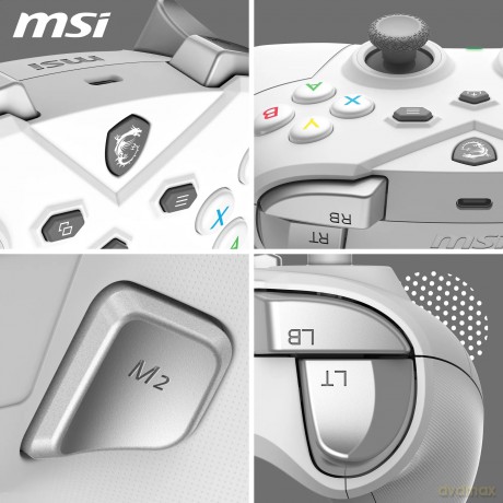 Msi Force Gc300 W White Gamecontroller Wireless
