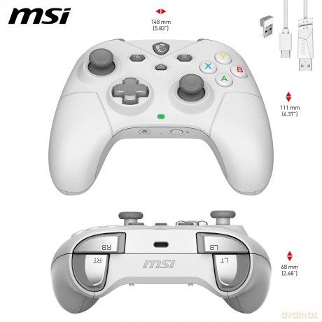 Msi Force Gc300 W White Gamecontroller Wireless