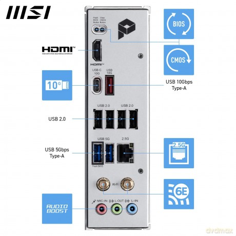 Msi Pro B840m-P Wifi6e B840,Am5,Matx,Ddr5