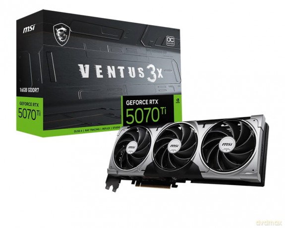 Msi Rtx5070 Ti Ventus 3x Oc 16gb Gddr Hdmi 3xdp