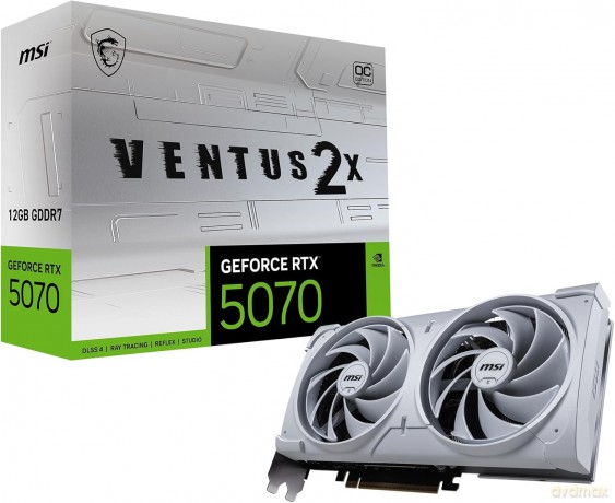 Msi Rtx5070 Ventus 2x Oc White 12gb Gddr Hdmi 3xdp