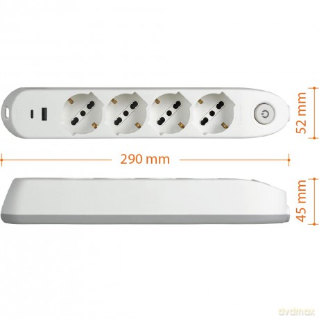Multip Poker - 4 P40 2usb A-C,Int B