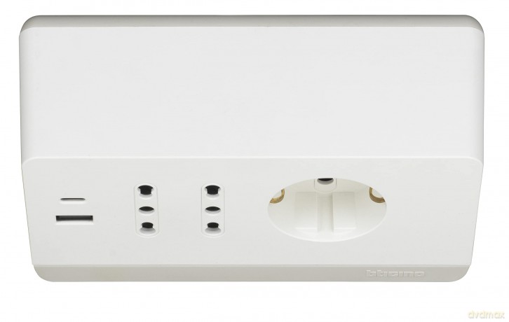 Multip Scrivania Usb+Int Bianco