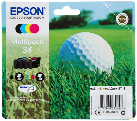 Multipack 4 Colori Pallina Da Golf