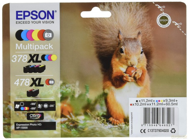 Multipack 6 378xl/478xl Photo Hd