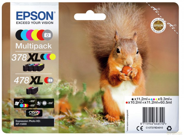 Multipack 6 378xl/478xl Photo Hd