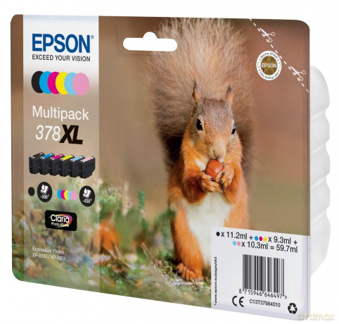 Multipack 6 Colori Scoiattolo 378xl