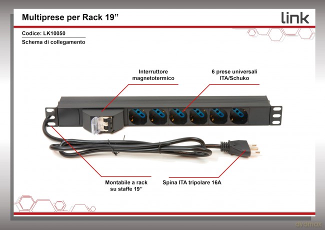 Multipresa Alimentazione Per Rack