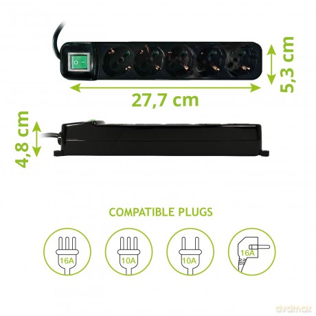 Multipresa Iec 5 Uscite