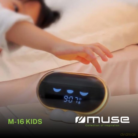 Muse: M-16 Kids - Clock With Kids And Nature Songs (Amber Display)