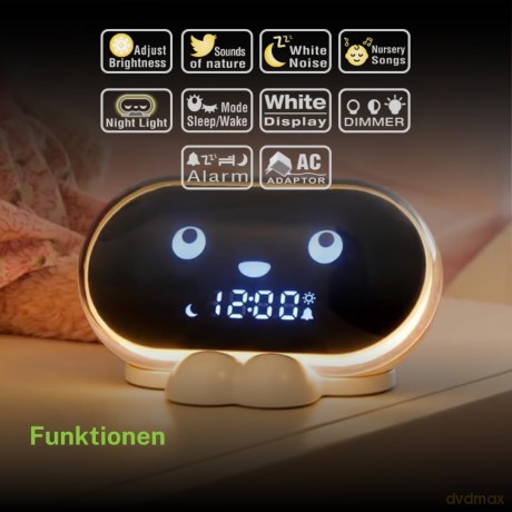 Muse: M-16 Kids - Clock With Kids And Nature Songs (Amber Display)