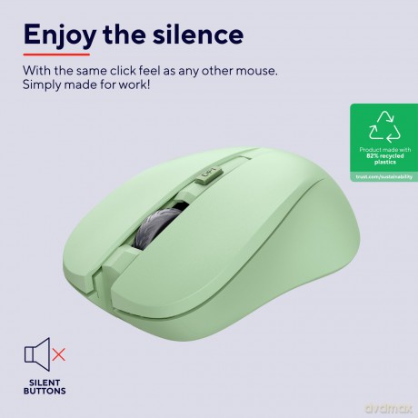 Mydo Silent Wireless Mouse Eco Grn