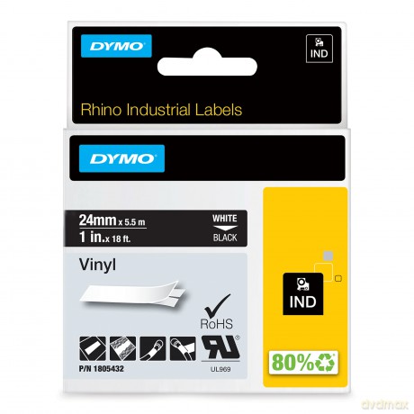 Nastro 24mmx 5 5m Vinile Bi/Ne