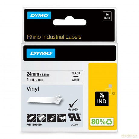 Nastro 24mmx 5 5m Vinile Ne/Bi