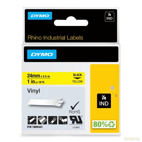 Nastro 24mmx 5 5m Vinile Ne/Gi