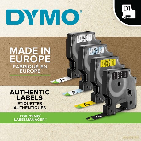 Nastro D1 12mmx7m Bia/Trasp