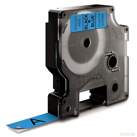 Nastro D1 12mmx7m Nero/Blu