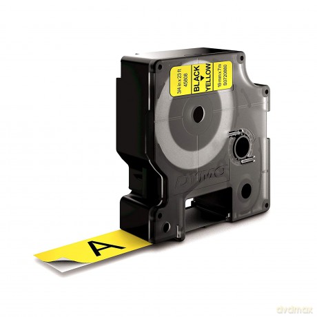 Nastro D1 19mmx7m Nero/Giallo