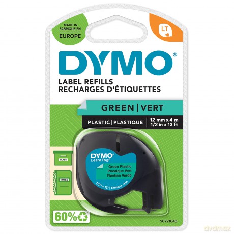 Nastro Letratag 12mmx4m Verde