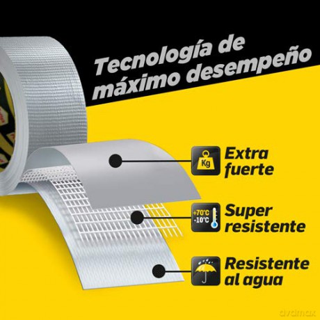 Nastro Power Tape Grigio 50mmx25m
