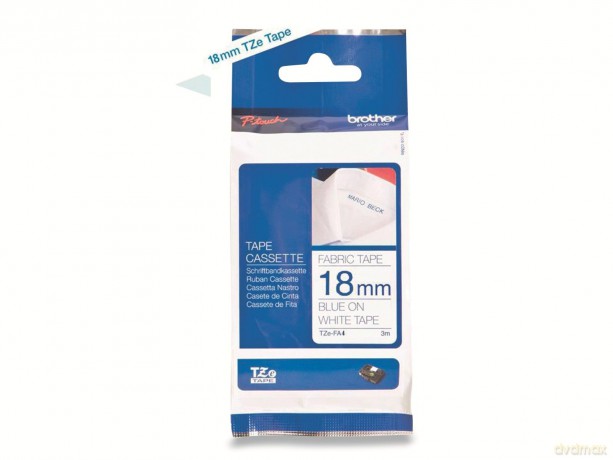 Nastro Tessuto Blu Su Bianco 18 Mm