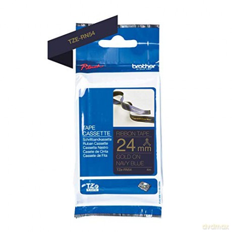 Nastro Tessuto Oro Su Blu 24 Mm
