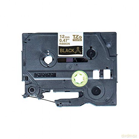 Nastro Tessuto Oro Su Nero 12 Mm