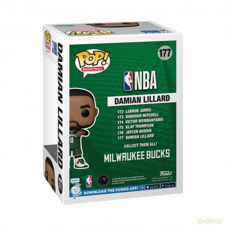 Nba: Funko Pop! Basketball - Bucks - Damian Lillard (Vinyl Figure 177)