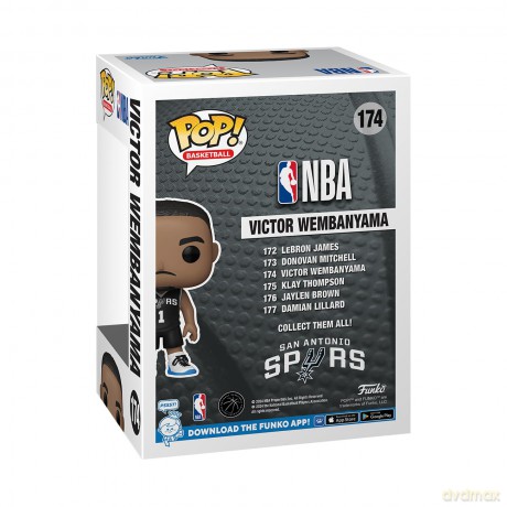 Nba: Funko Pop! Basketball - San Antonio Spurs - Victor Wembanyama (Vinyl Figure 174)