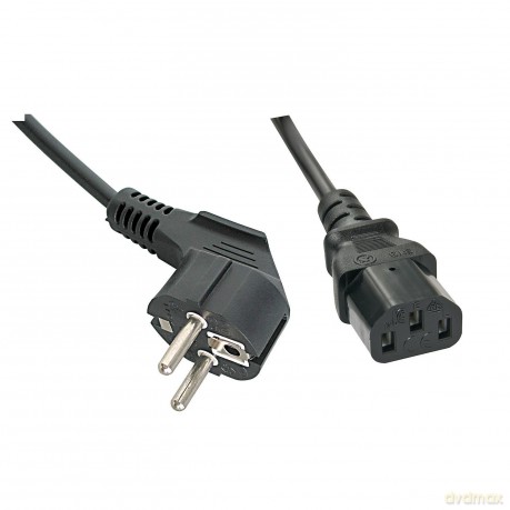 Netzkabel 0.7m Schuko-Winkelst. Iec320c13
