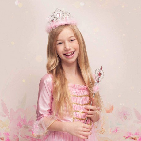 Neu Zauberstab Anna, 32 Cm, Silber-Pink